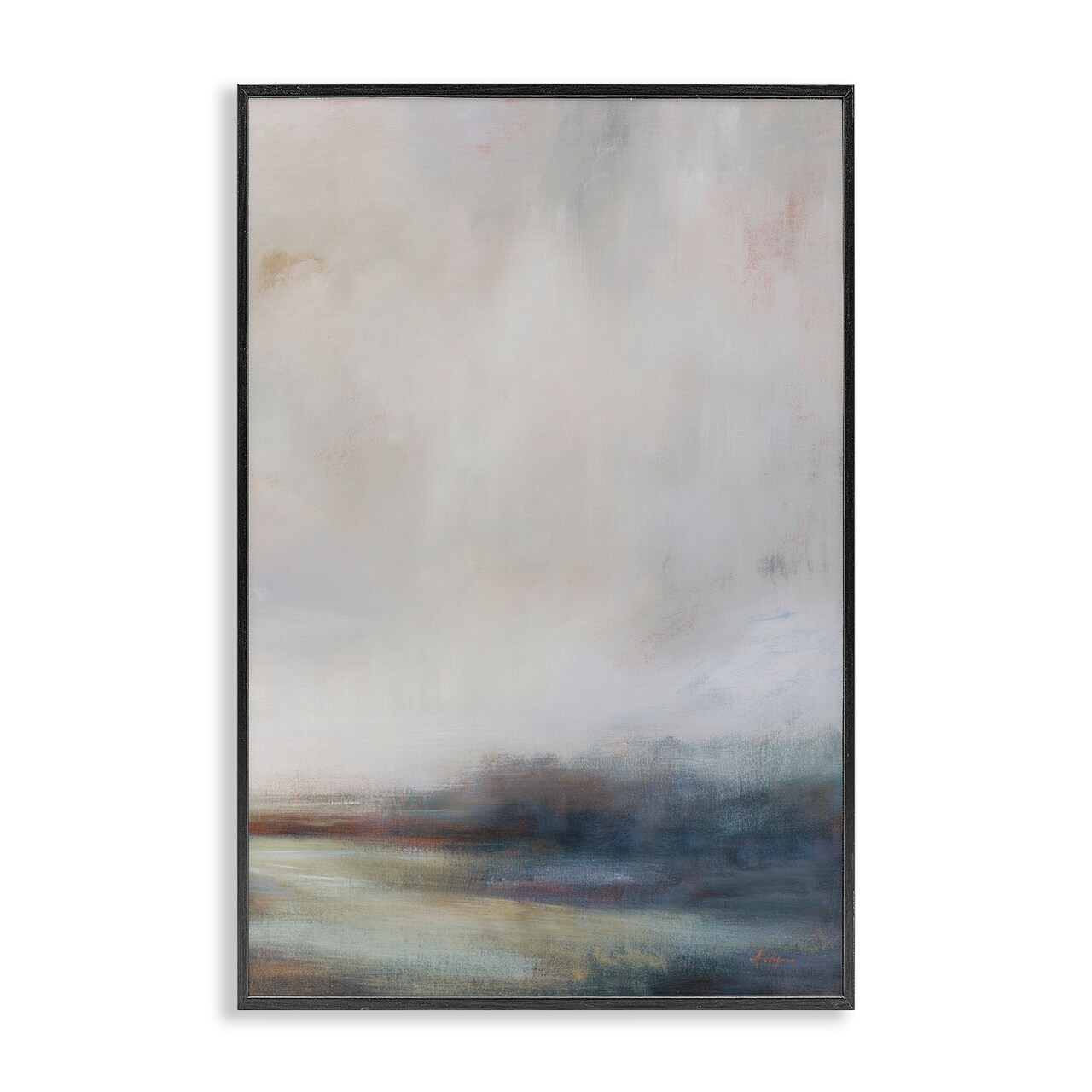 Stupell Industries Misty Grey Landscape Framed Giclee Wall Art Design by Simon Addyman